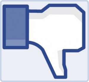 Facebook Thumbs Down Dislike Button